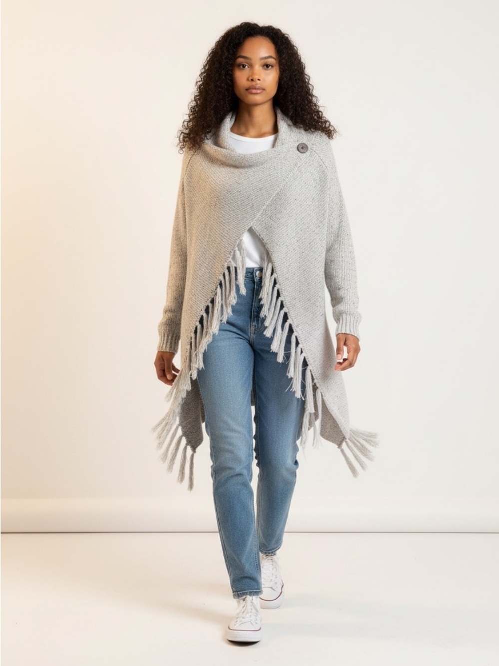 Fringe Cardigan Sweater
